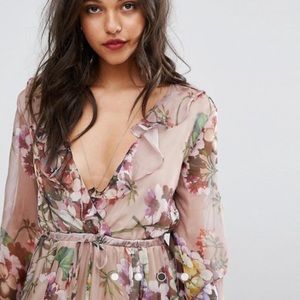 Floral print maxi dress